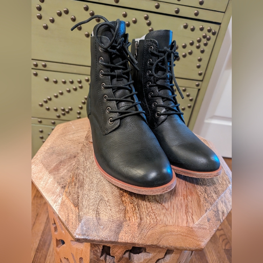 Kork Ease Black Combat Boots -Size 10
